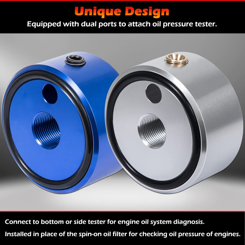 Bonbo EN-47971 Oil Pressure Gauge Adapter & 7219 Oil Pressure Adapter Compatible with GM 4.8L, 5.3L, 5.7L, 6.0L Engines 1996-2006 on Generation 3 4 5 V8 Engines (Perfect Combination) - Image 2